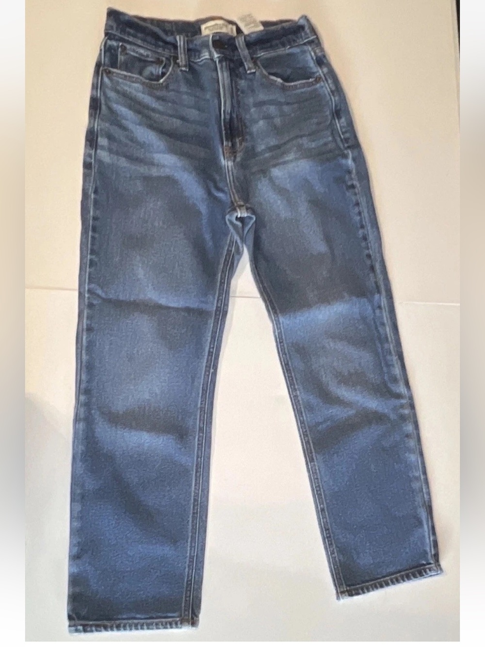 Abercrombie & Fitch Women’s The Ankle Straight Ultra High Rise Jeans 26 Blue